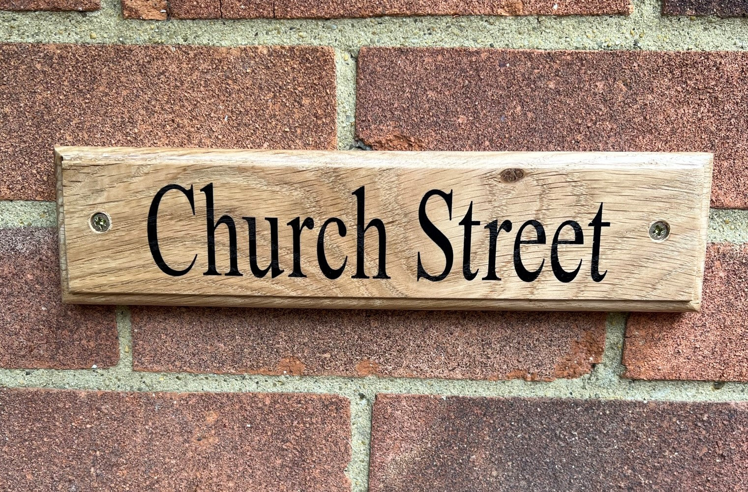 Strong Natural Oak Signs