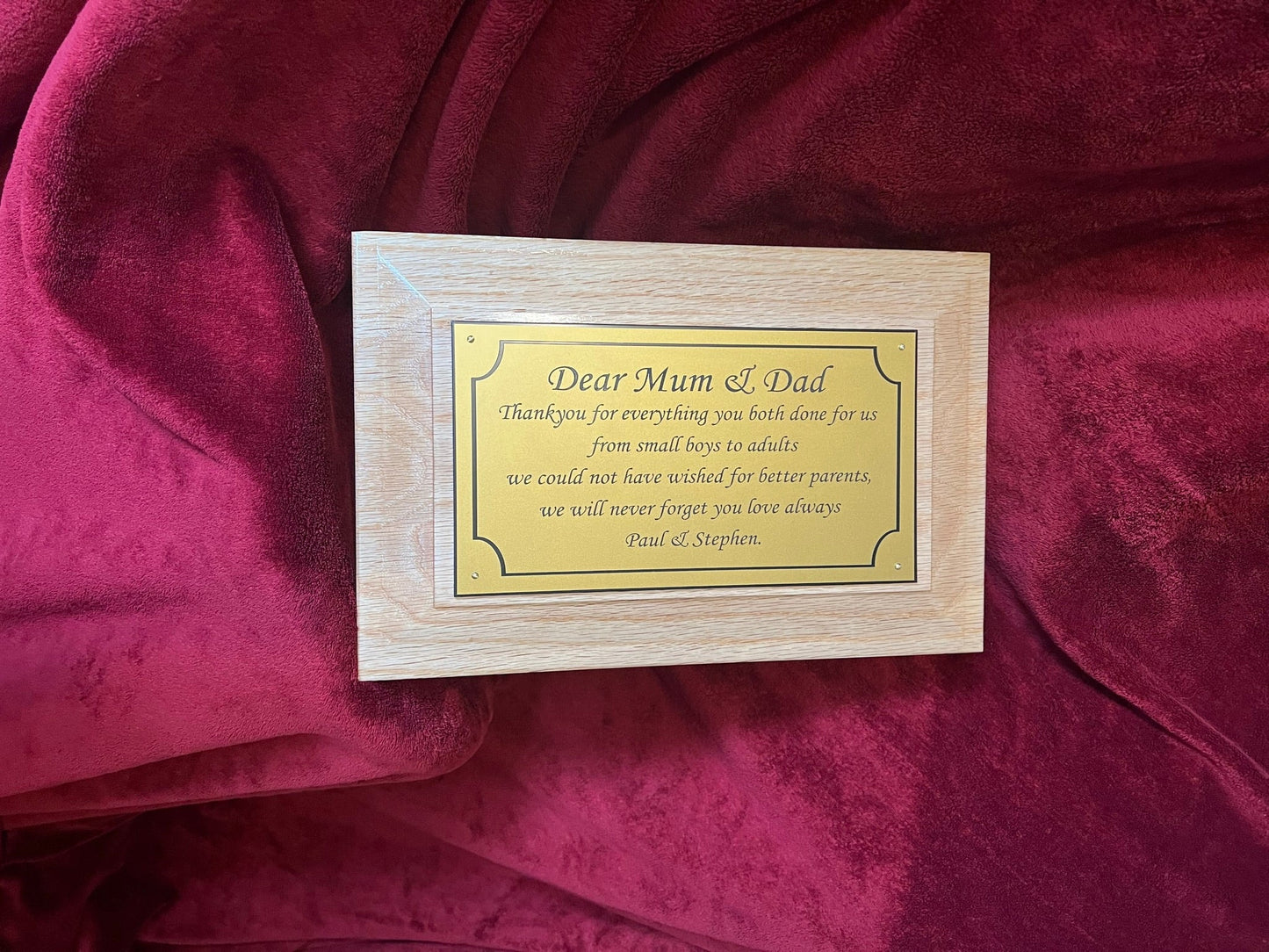 Double Oak Wooden Funeral Urns for Ashes / Large Adult Casket Ashes Urn / Casket / Human Ashes Companion Box
