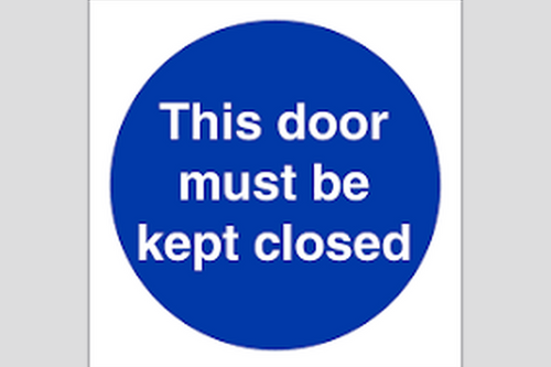 Keep Door Closed Sign - Health & Safety Signs High Quality Interior & Exterior