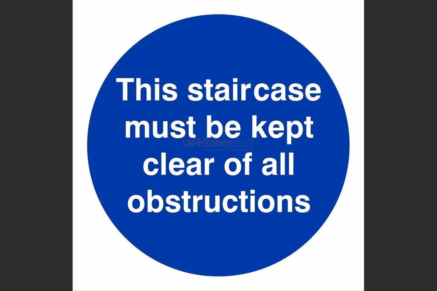 Keep Staircase Clear Sign - Health & Safety Signs High Quality Interior & Exterior