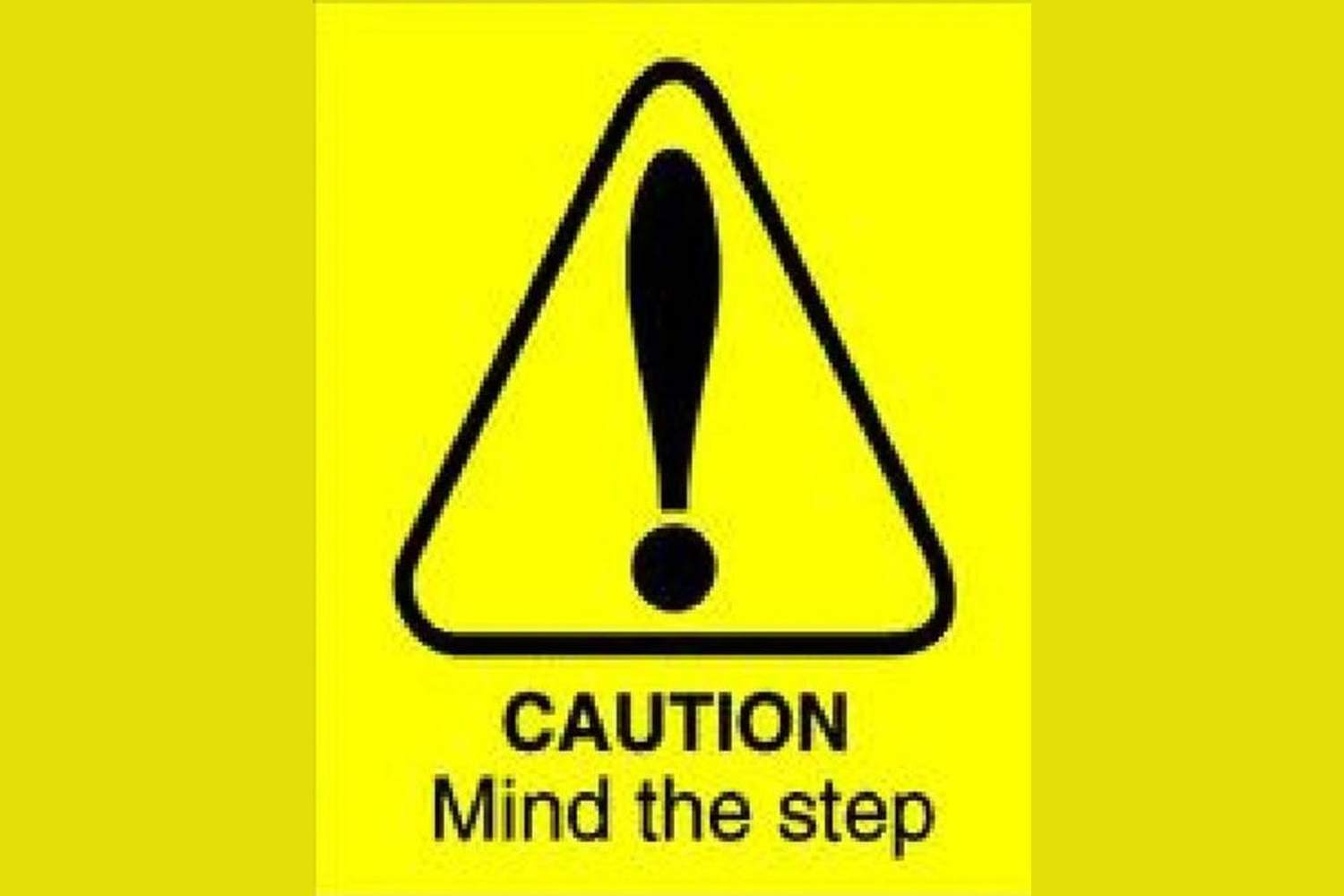 Mind The Step Sign - Health & Safety Signs High Quality Interior & Exterior