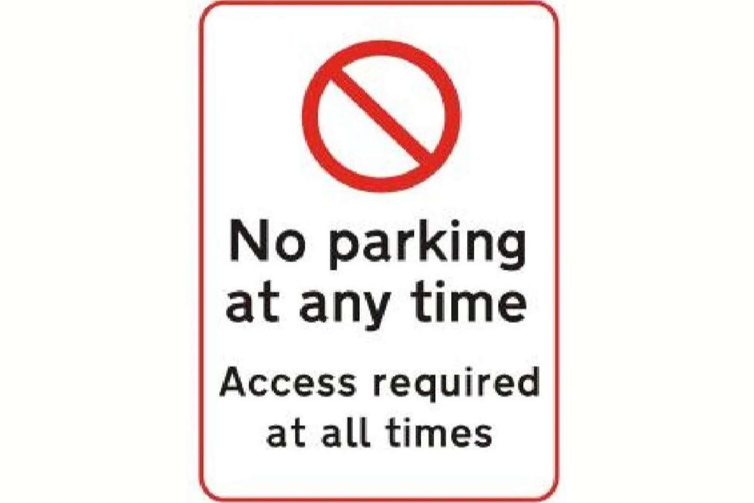 No Parking At Any Time Sign - Health & Safety Signs High Quality Interior & Exterior