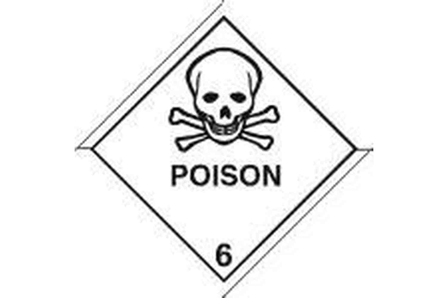 Poison Hazchem Sign - Health & Safety Signs High Quality Interior & Exterior