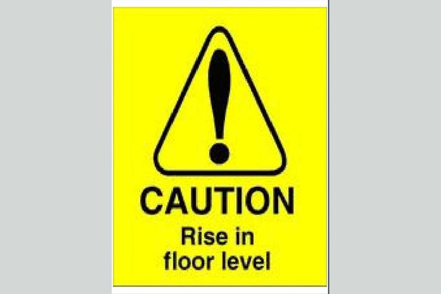 Rise in Floor Level Sign - Health & Safety Signs High Quality Interior & Exterior