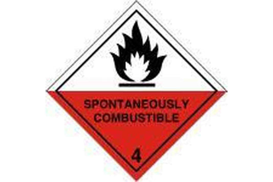 Spontaneously Combustible Hazchem Sign - Health & Safety Signs High Quality Interior & Exterior