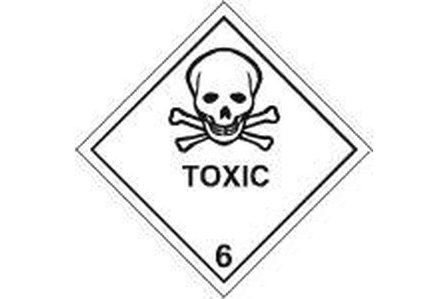 Toxic Hazchem Sign - Health & Safety Signs High Quality Interior & Exterior