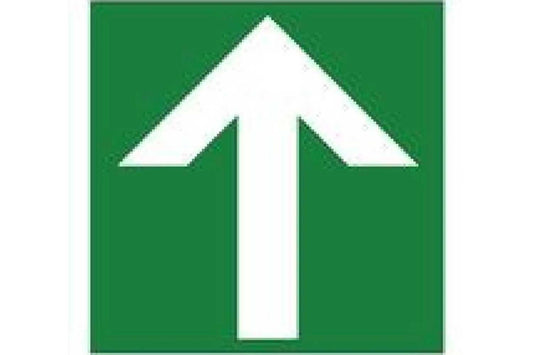 Arrow Up Fire Exit Sign - Health & Safety Signs High Quality Interior & Exterior