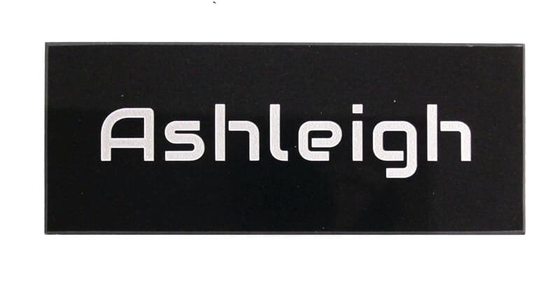 Various Sizes ~ Black Metal Signs with White / Gold or Silver Lettering