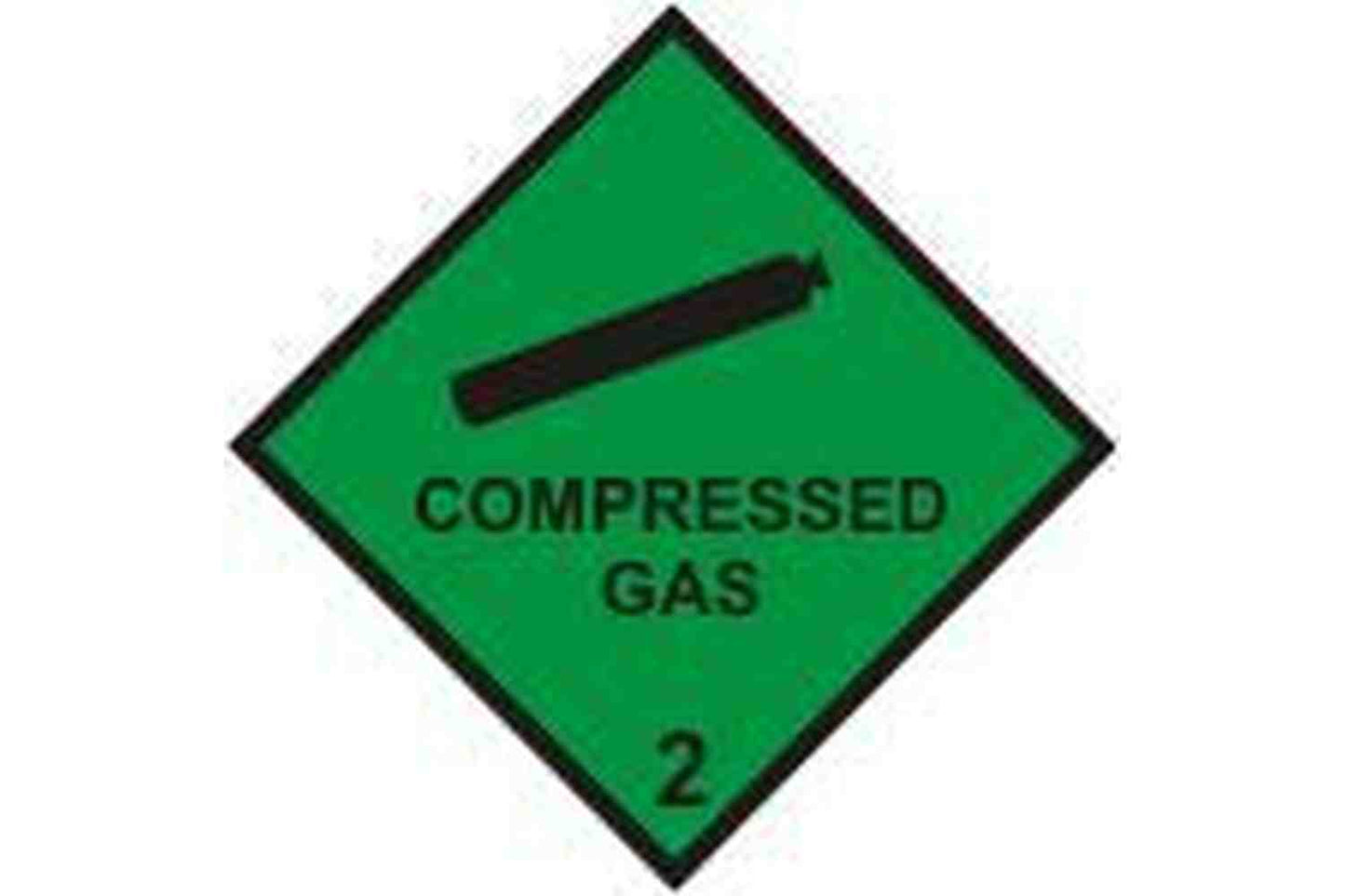 Compressed Gas Hazchem Sign - Health & Safety Signs High Quality Interior & Exterior
