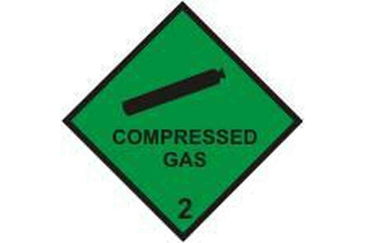 Compressed Gas Hazchem Sign - Health & Safety Signs High Quality Interior & Exterior