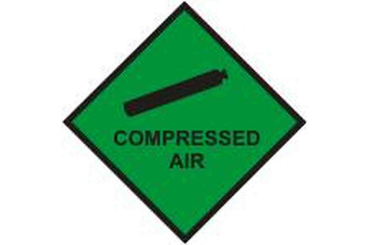Compressed Air Hazchem Sign - Health & Safety Signs High Quality Interior & Exterior