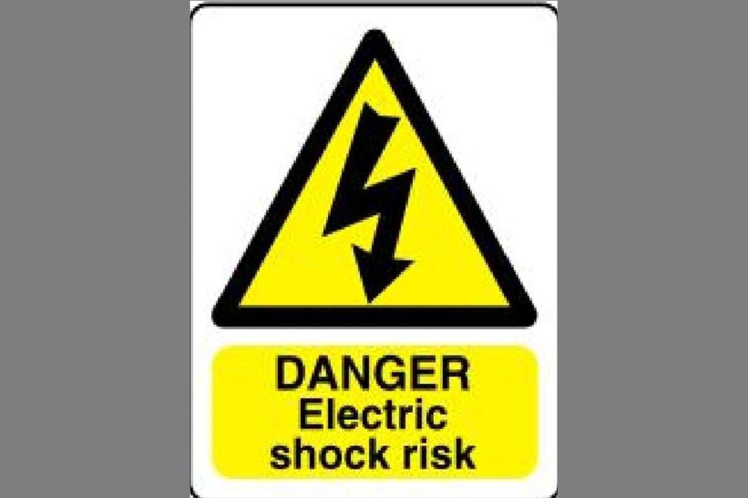 Electric Shock Risk Sign - Health & Safety Signs High Quality Interior & Exterior