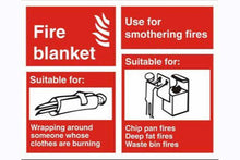 Fire Blanket Correct Use Sign - Health & Safety Signs High Quality Interior & Exterior