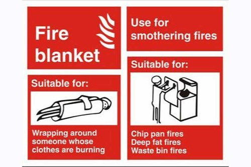 Fire Blanket Correct Use Sign - Health & Safety Signs High Quality Interior & Exterior
