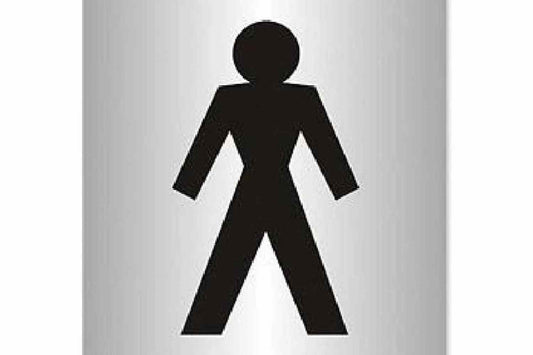 Gents Toilets Silver Finish Sign - Health & Safety Signs High Quality Interior & Exterior