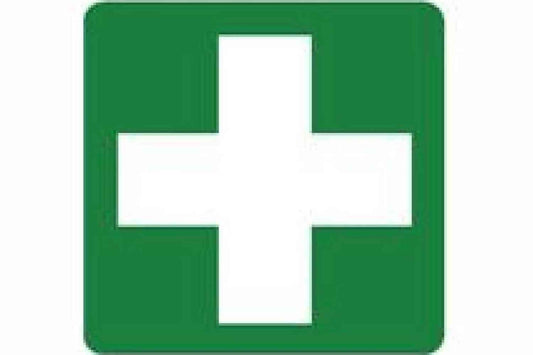 Green Cross Sign - Health & Safety Signs High Quality Interior & Exterior