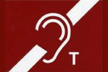 Hearing aid sign sticker 
