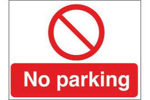 No parking signs