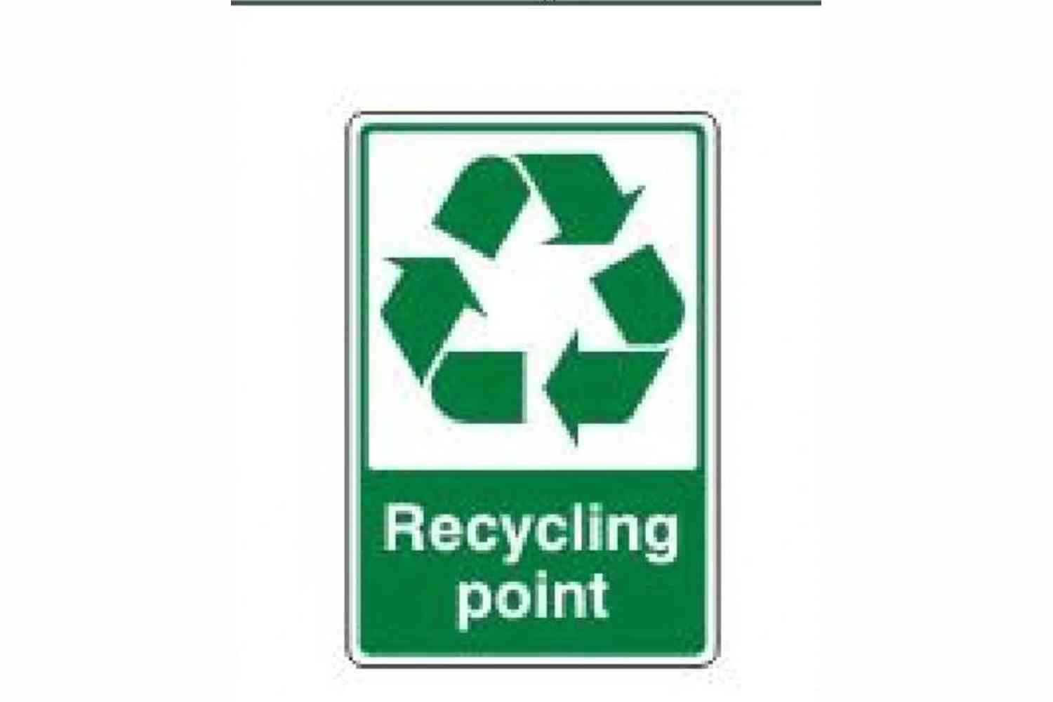Recycling Point Sign - Health & Safety Signs High Quality Interior & Exterior