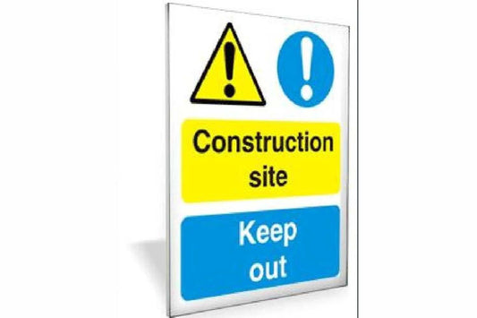 Construction Site Keep Out Sign - Health & Safety Signs High Quality Interior & Exterior