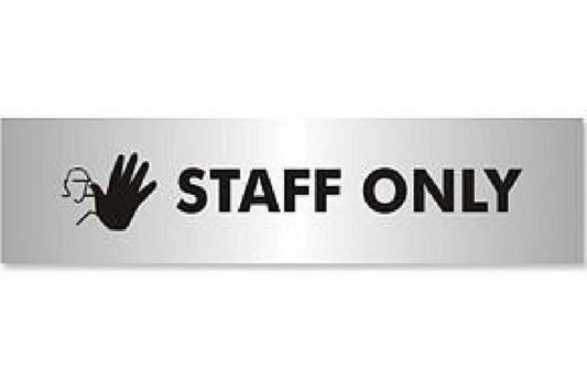 Staff Only Sign - Health & Safety Signs High Quality Interior & Exterior